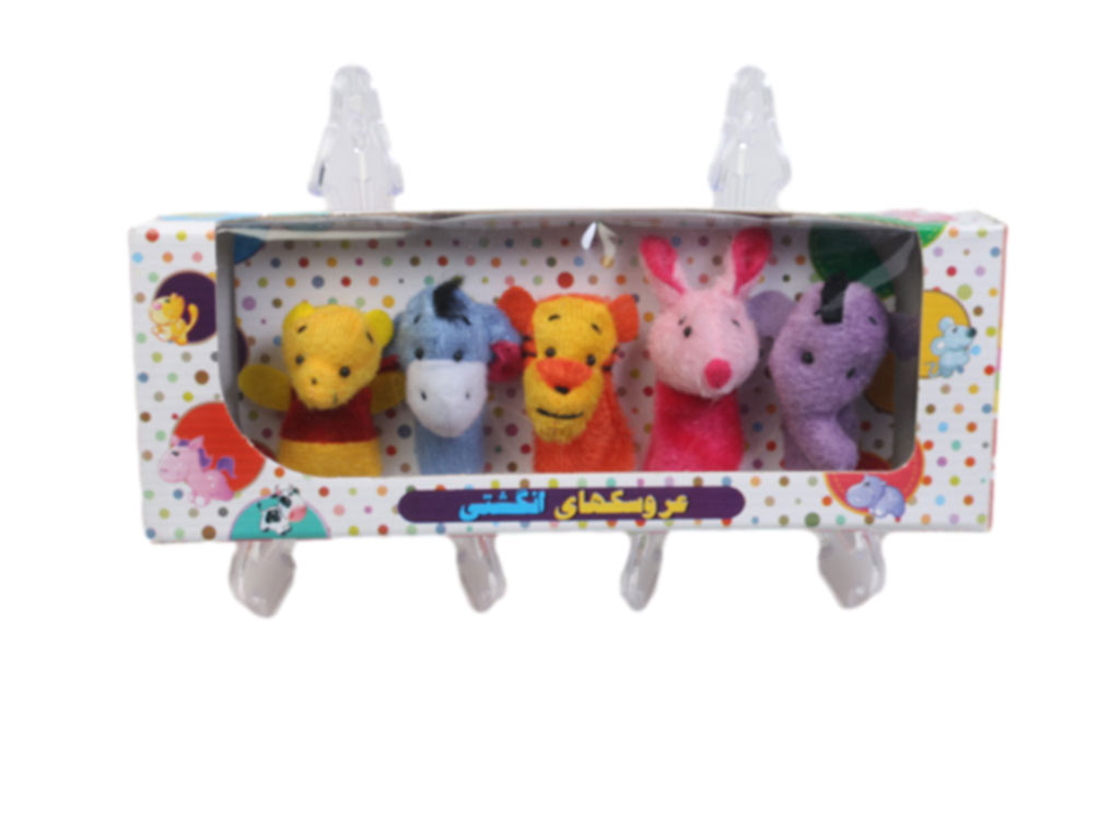 عروسک های نمایشی 5 عددی انگشتی نمدی طرح پو