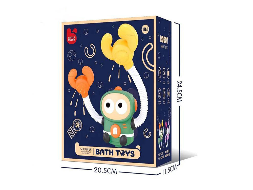 دوش حمام دو طرفه باتری خور و شارژی مدل خرچنگ