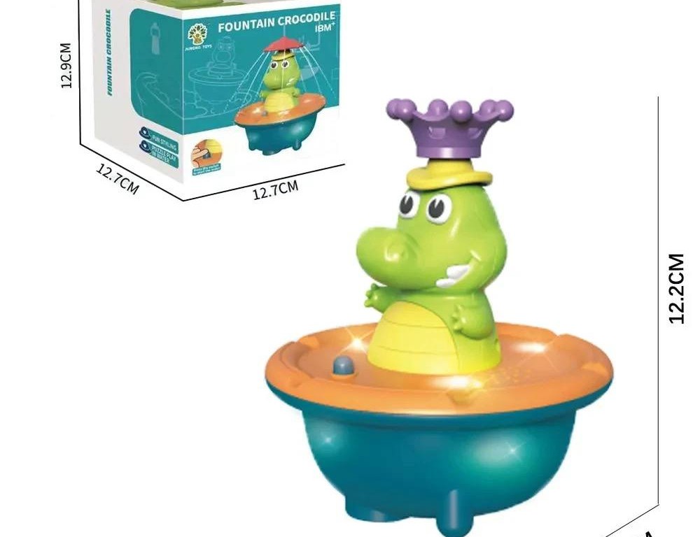 دوش حمام و فواره شناور باتری خور شارژی طرح تمساح