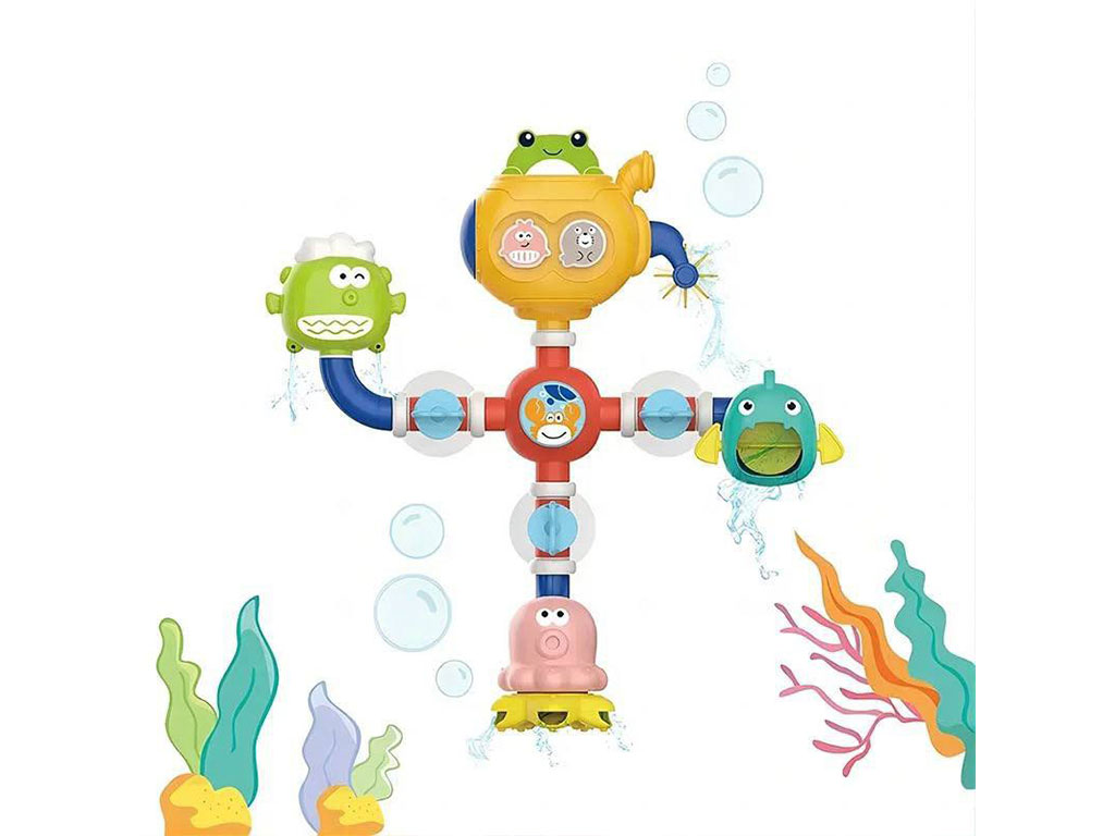 اسباب بازی حمام کودک طرح حیوانات دریایی مدل آبریز هانگر Huanger