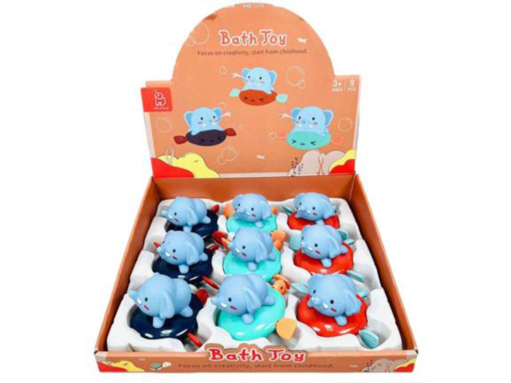 اسباب بازی حمام مدل نخ کش طرح فیل قایق سوار