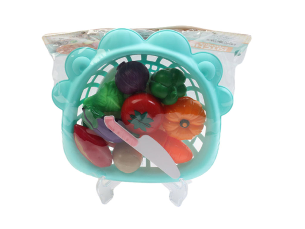 صیفی جات برشی اسباب بازی به همراه سبد و کارد