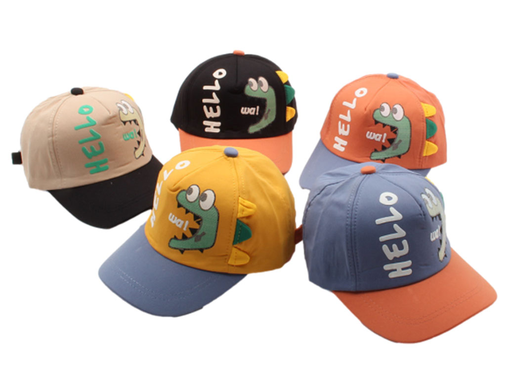 کلاه لبه دار طرح دایناسور (دور سر 49 cm)