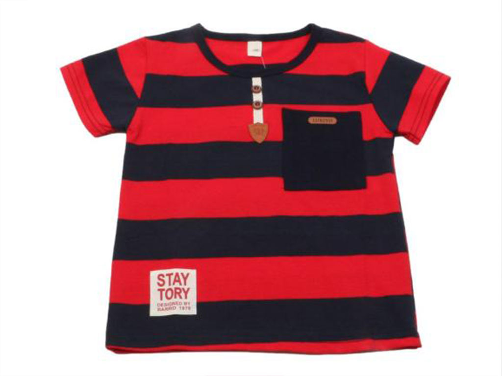 تیشرت آستین کوتاه پسرانه راه راه کی بیبیk baby