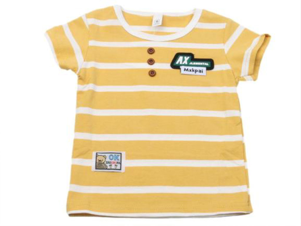 تیشرت آستین کوتاه نوزاد و کودک پسرانه راه راه کی بیبی k baby