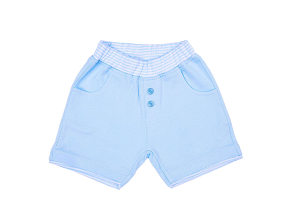 شلوارک راحتی نوزادی پسرانه آبی رنگ طرح cloudy پاریز Pariz