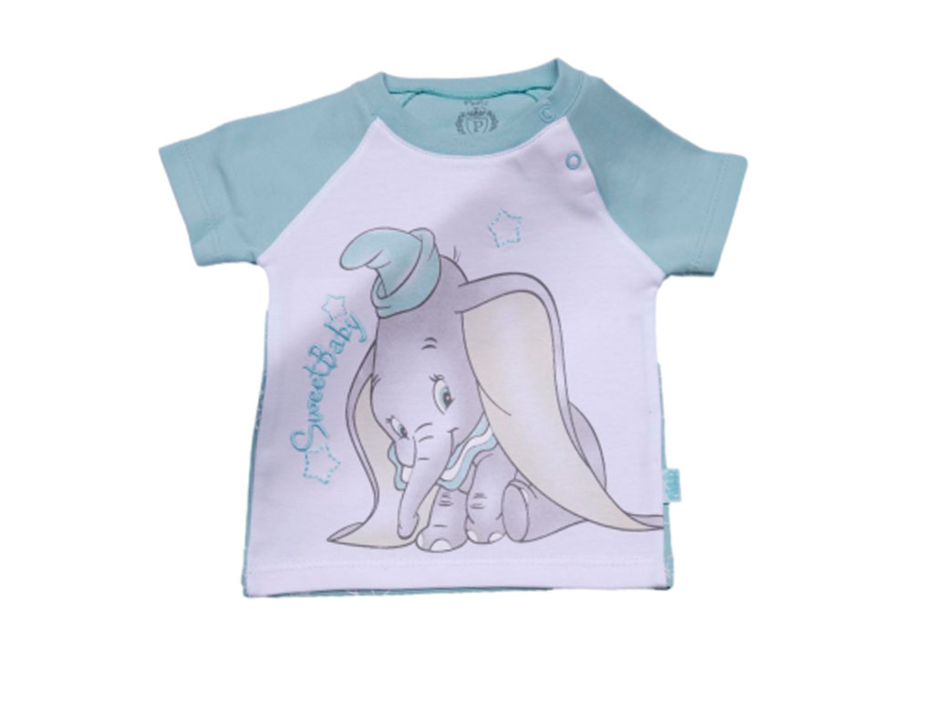 بلوز آستین کوتاه نوزادی پسرانه طرح دامبو پاریز Pariz