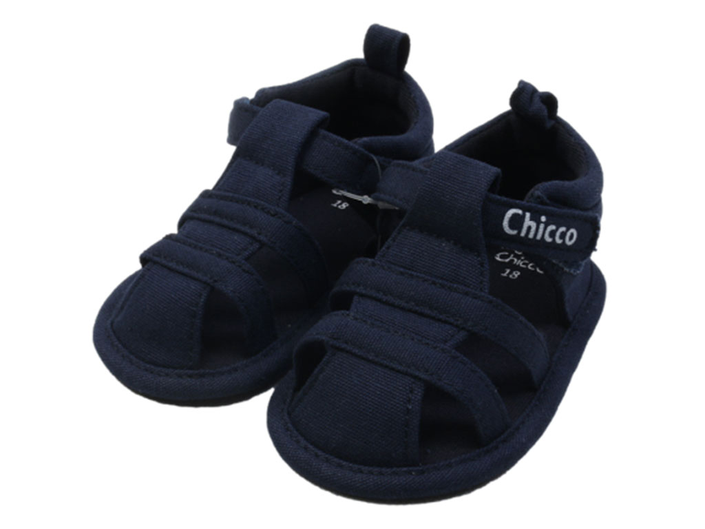 پاپوش نوزادی پسرانه مدل صندل تابستانی سرمه ای رنگ چیکو chicco