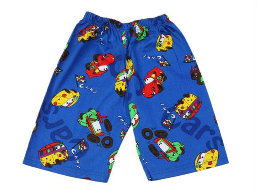 شلوارک کمرکش پسرانه آبی پررنگ مک کوئین