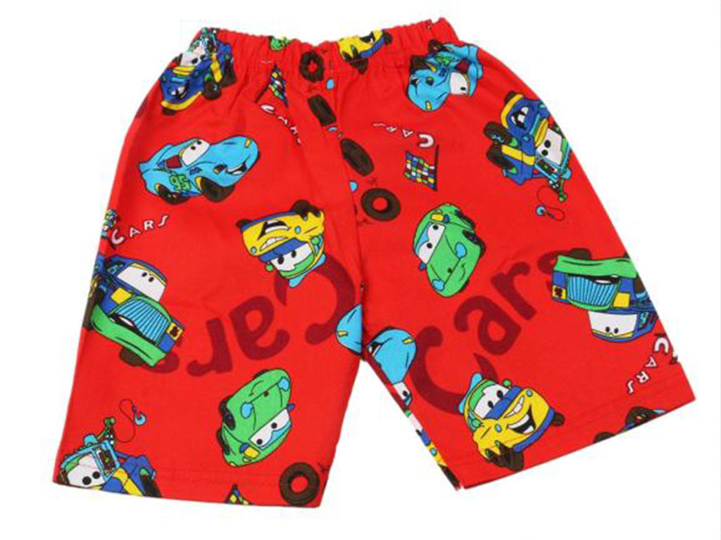 شلوارک کمرکش پسرانه قرمز رنگ مک کوئین