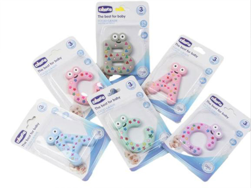 دندانگیر سیلیکونی نوزادی طرح حروف انگلیسی چیوکو CIHOCO