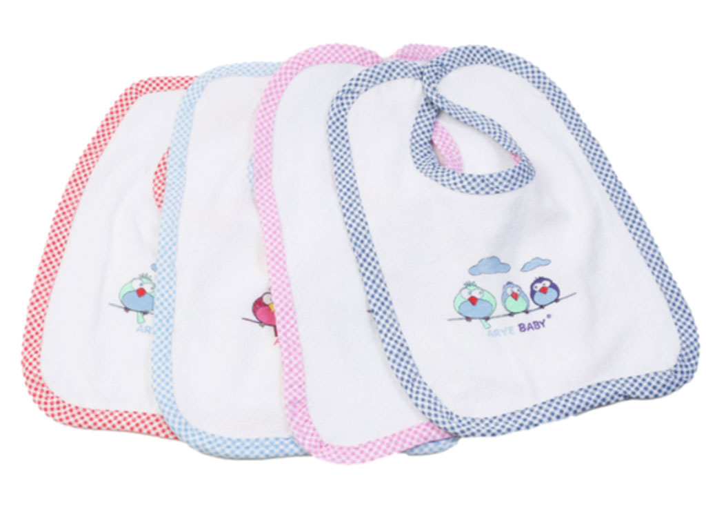 پیشبند حوله ای نوزادی دکمه دار