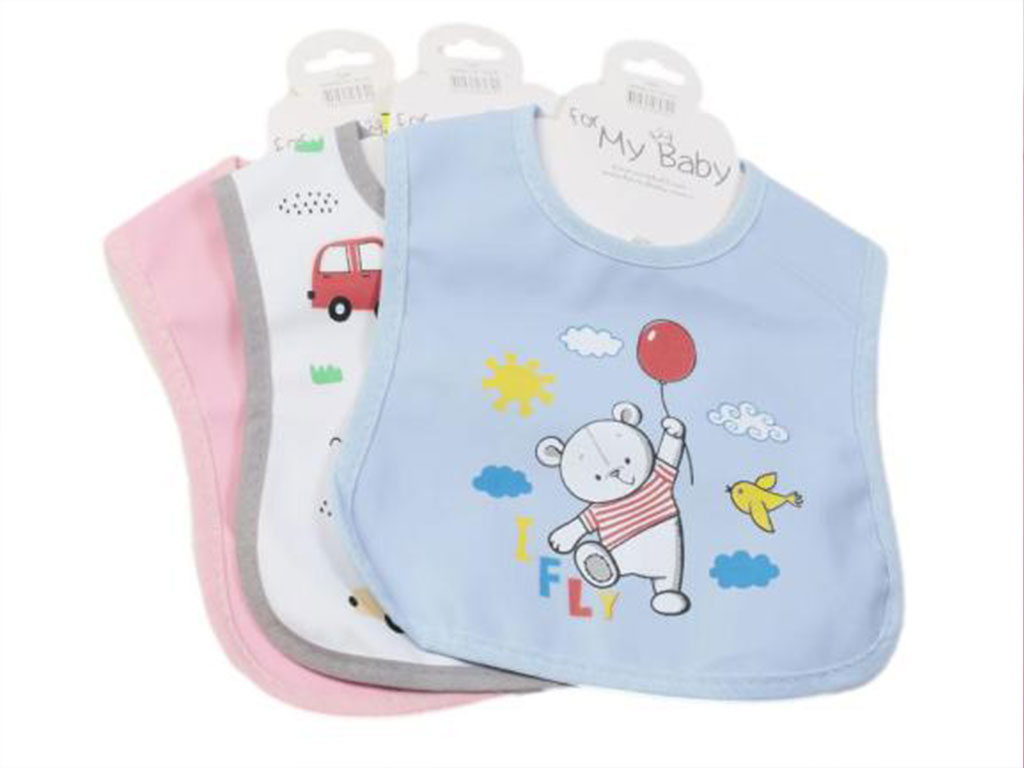 پیشبند طرح دار نوزادی با رویه پلاستیکی فور مای بیبی FOR MY BABY