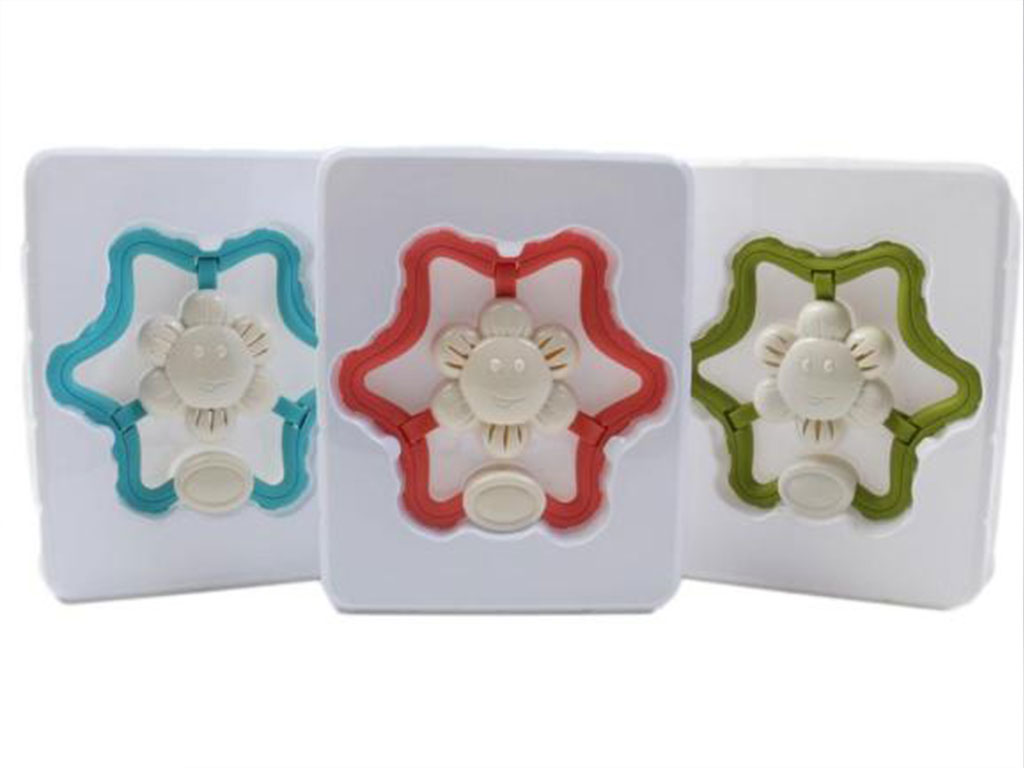 دندانگیر جغجغه ای نوزادی طرح ستاره و گل بالای 18 ماه Guyi