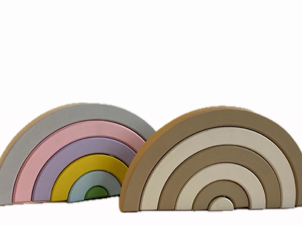 رنگین کمان 6 تکه چوبی