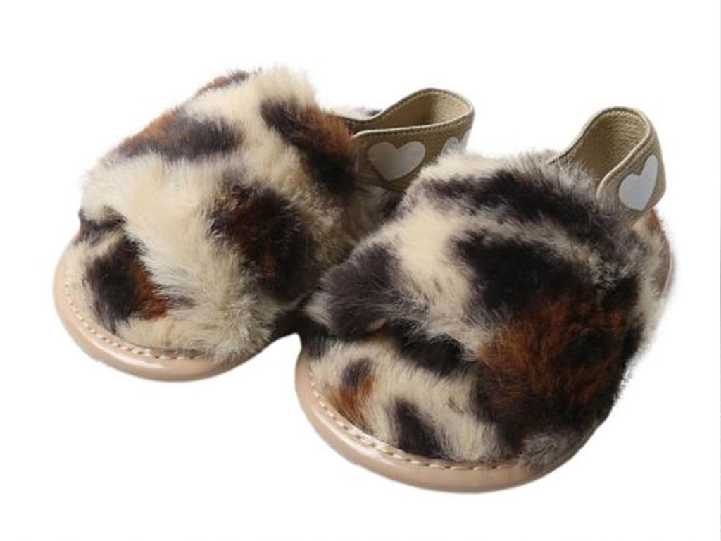 پاپوش پلنگی خز دار نوزادی