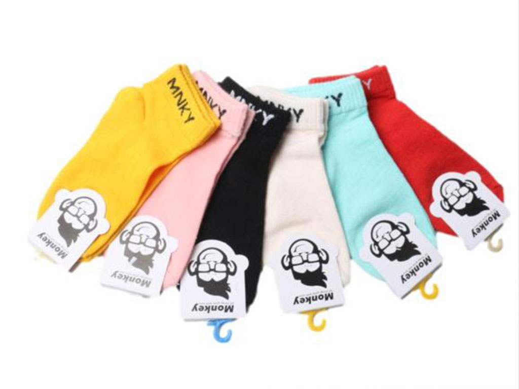 جوراب مچی رنگی (10-6 سال) monkey
