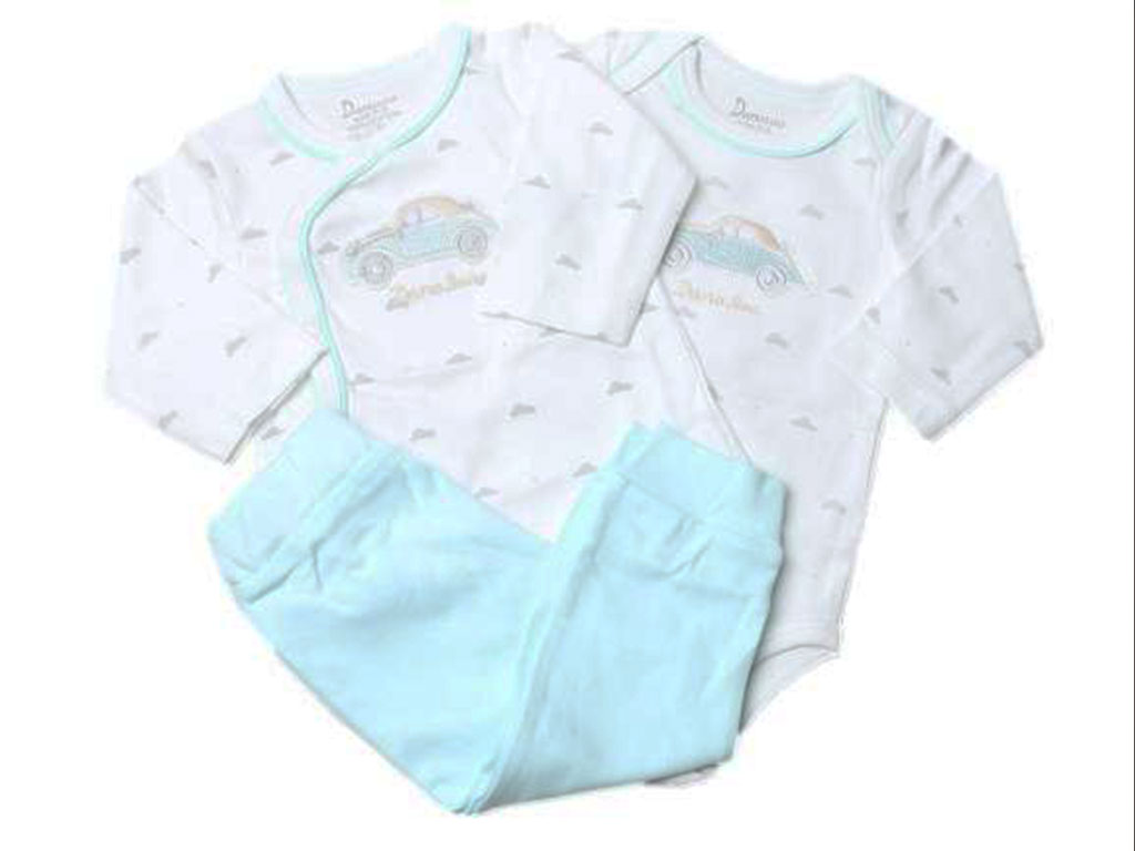 ست 3 تکه نوزادی پسرانه طرح ماشین دانالو Danaloo