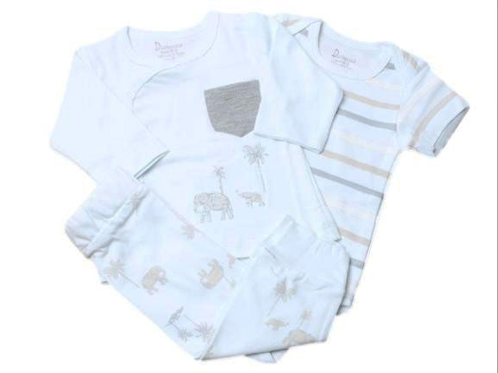 ست 3 تکه نوزادی پسرانه طرح فیل دانالو Danaloo