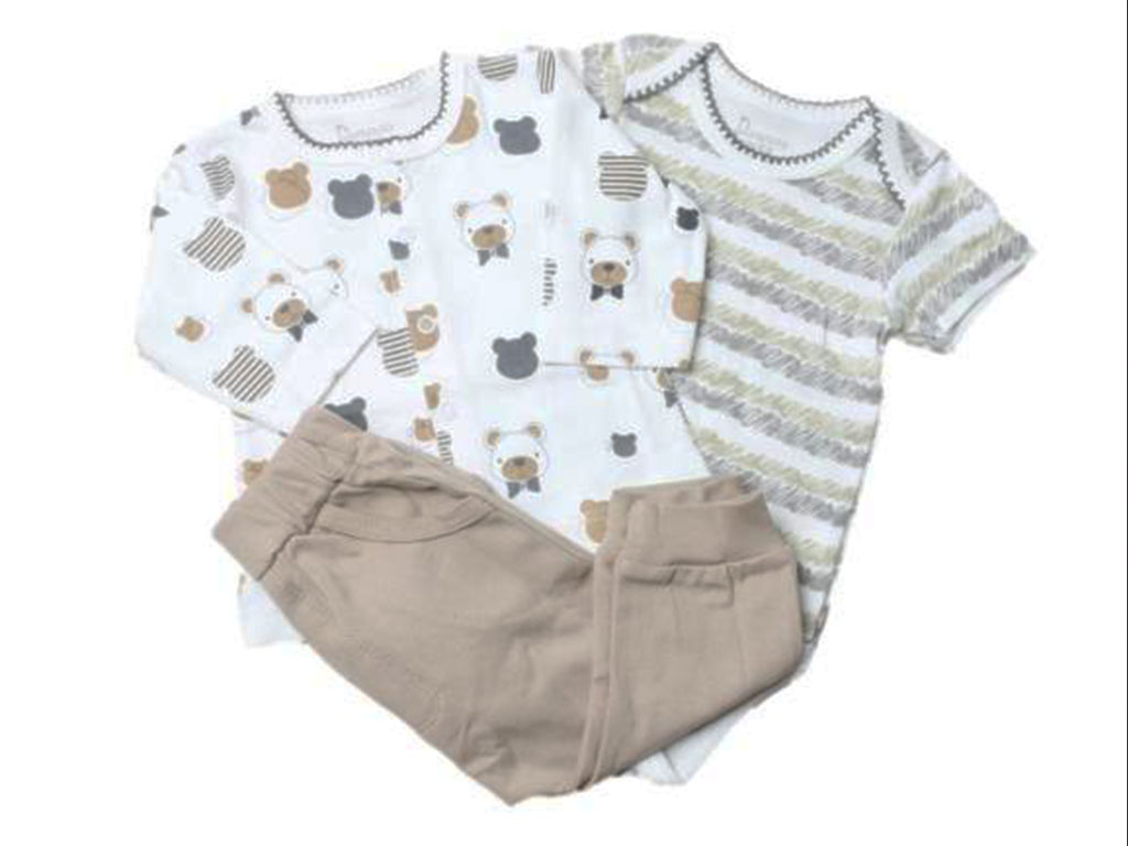 ست 3 تکه نوزادی پسرانه طرح  تدی دانالو Danaloo