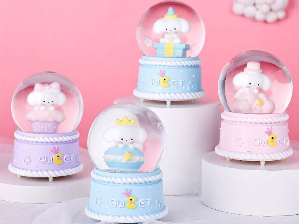 گوی چراغ دار طرح خرگوش (سایز کوچک)