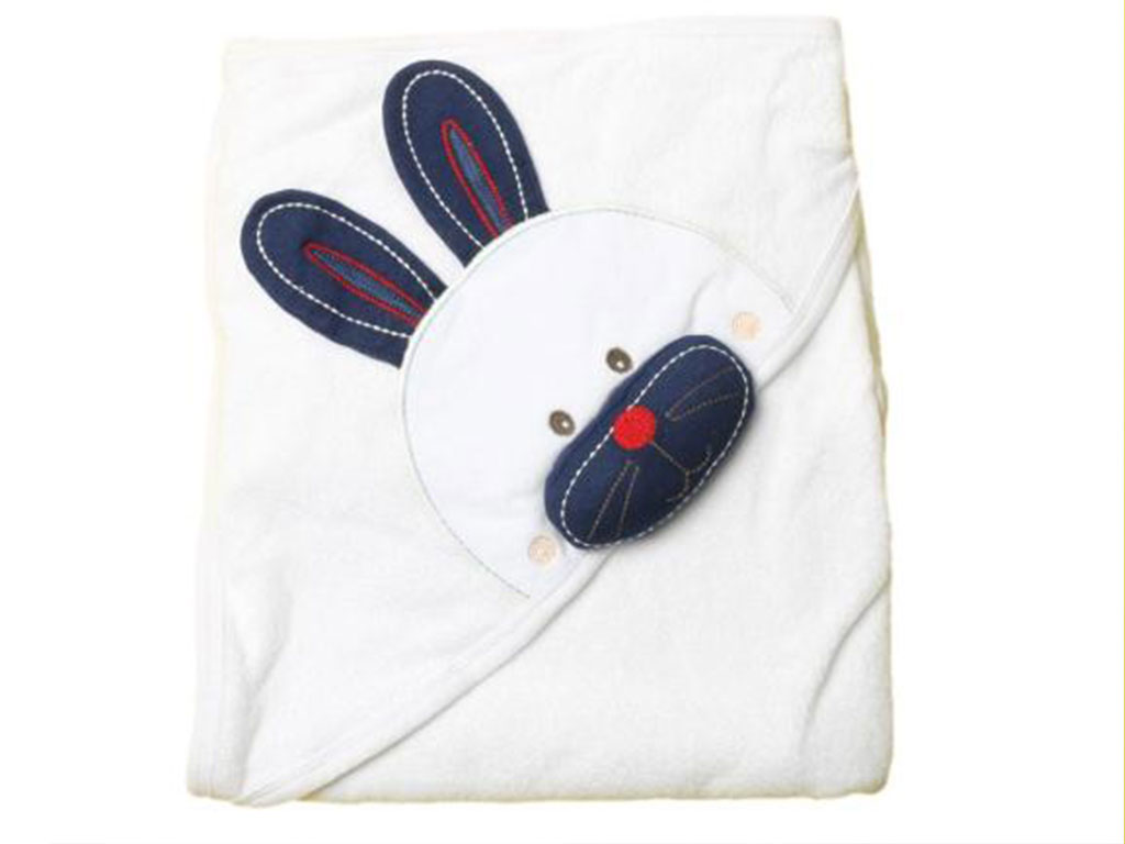 حوله کلاهدار نوزادی   mini damla