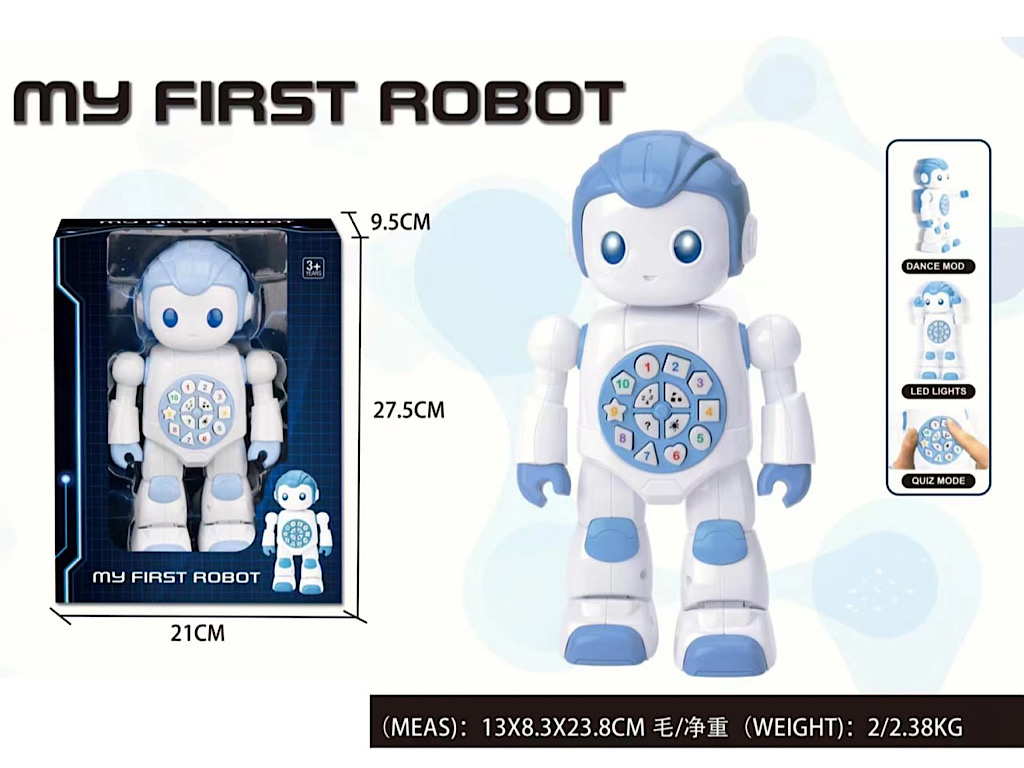 ربات کنترل بی سیم  رقاص سنسوری با قابلیت آموزش به کودک  my first robot