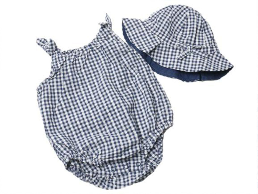 بادی آستین حلقه ای نوزادی دخترانه همراه با کلاه کارترز carters