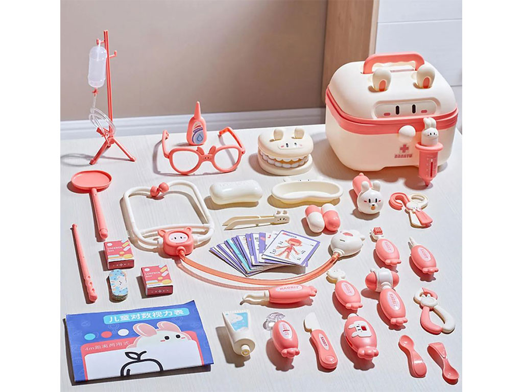 کیف لوازم پزشکی 15 قطعه اسباب بازی