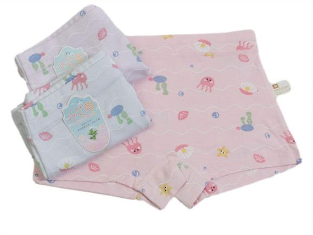 شورت پادار دخترانه طرح حیوانات دریایی