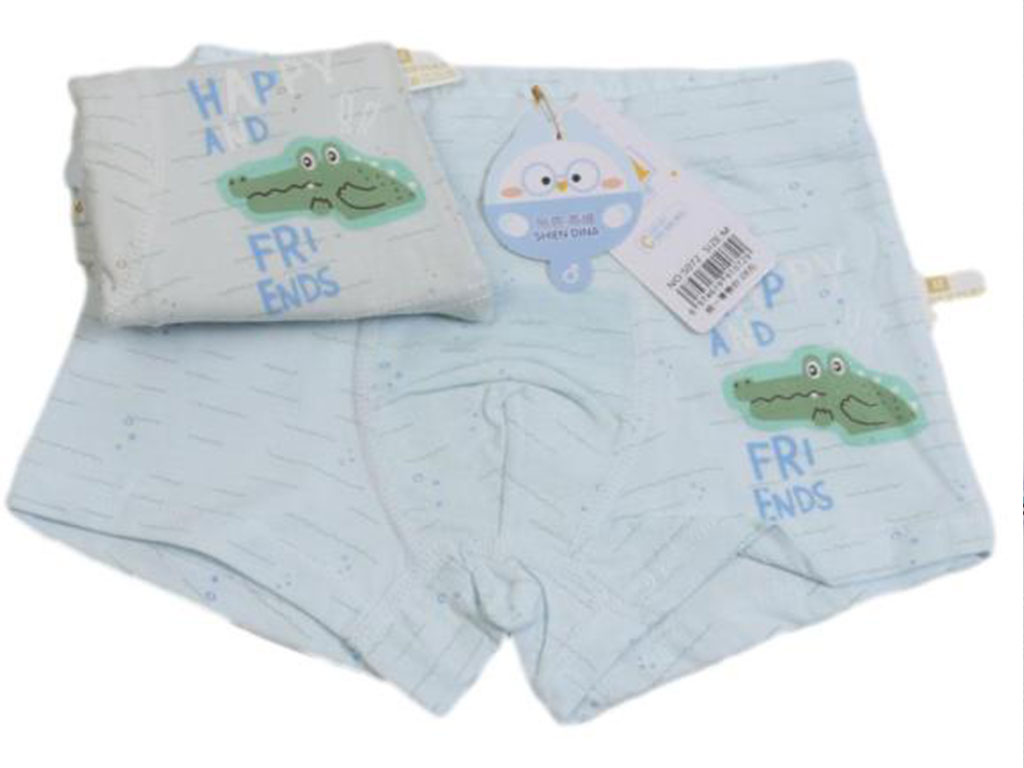 شورت پادار پسرانه طرح تمساح و موج دریا