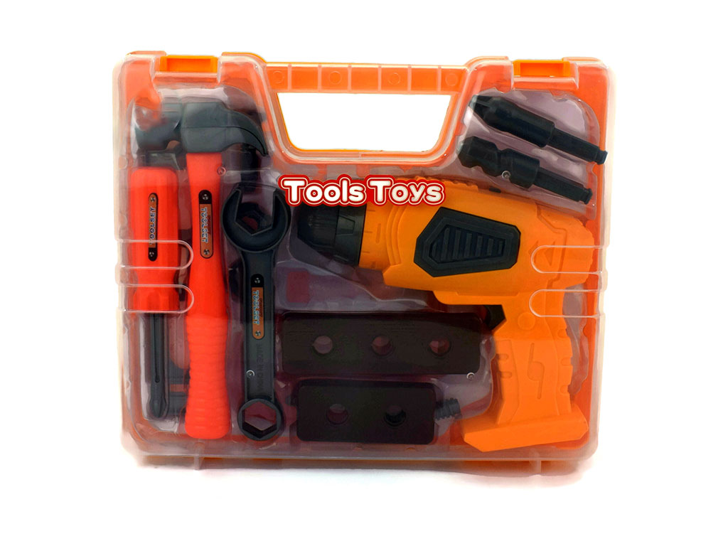 ست دریل و ابزار آلات شارژی 14 قطعه اسباب بازی