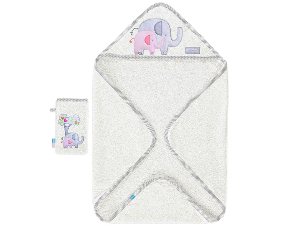 ست حوله دو تکه FAMILY LOVE-GIRL  رزبرن roseborn