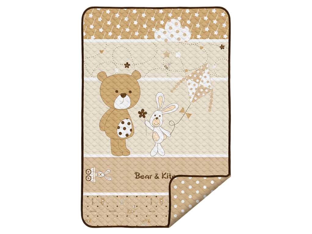 پتو تک سایز بزرگ BEAR & KITE رزبرن   roseborn