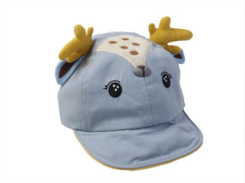 کلاه  لبه دار طرح گوزن آبی