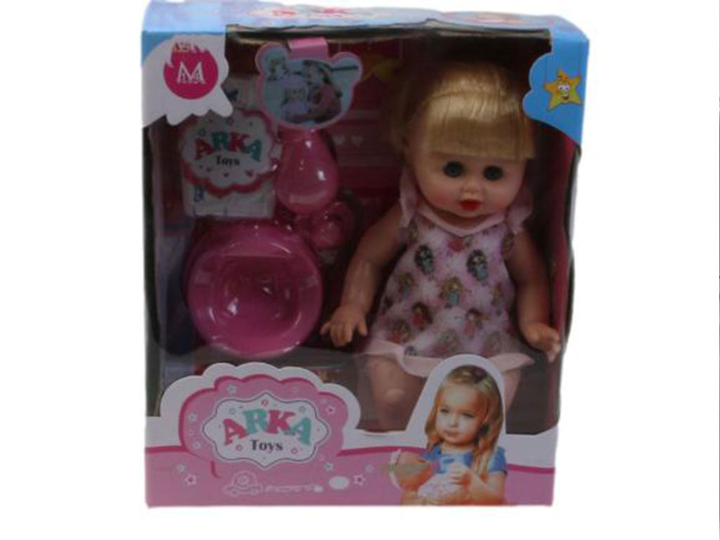 عروسک نوزادی جیش کن موزیکال اسباب بازی به همراه لوازم جانبی