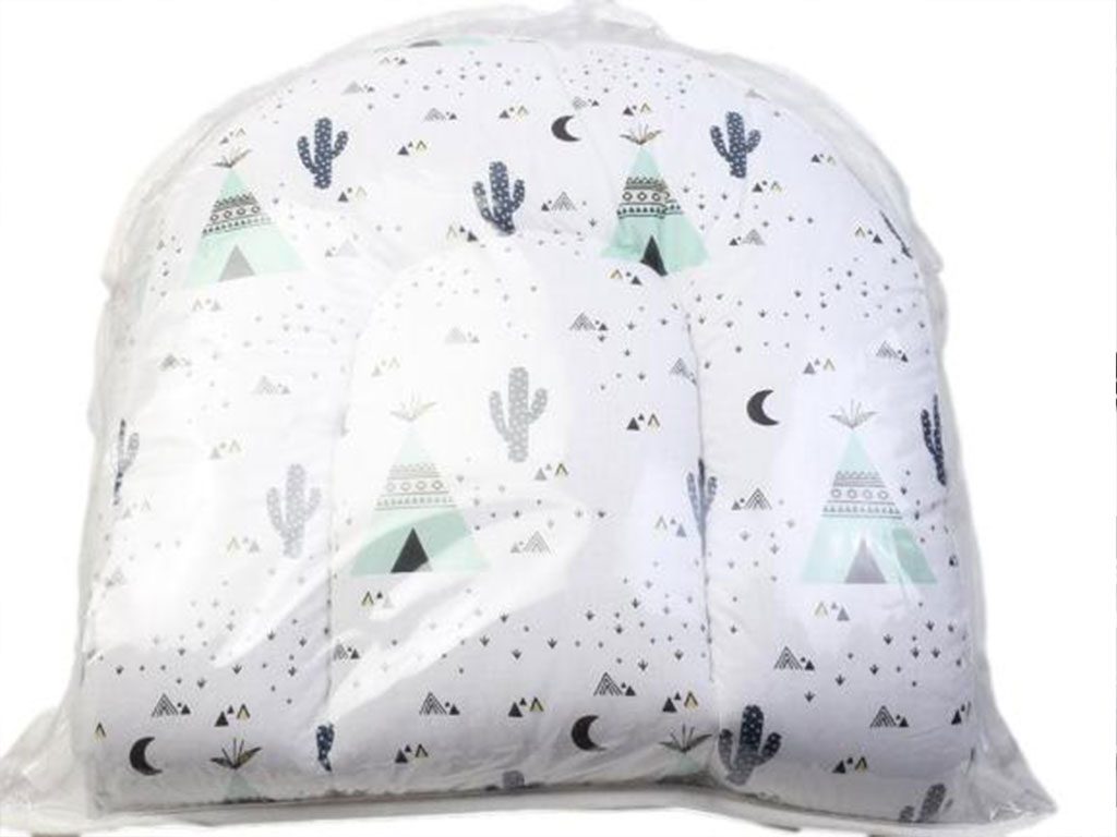 پشه بند کفه دار BABY LIKE طرح کاکتوس و چادر سرخپوستی