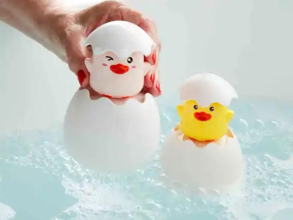 اسباب بازی حمام نوزاد طرح تخم مرغ Ingbaby