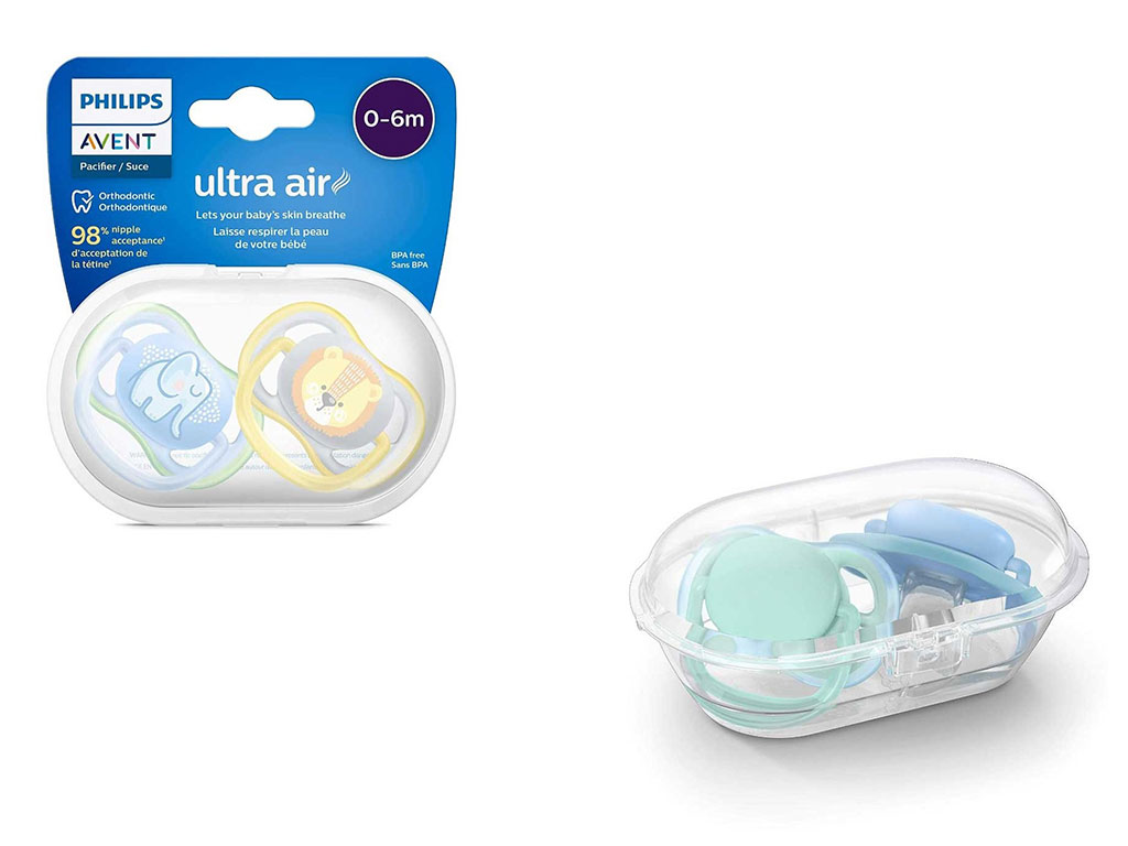 پستانک دو عددی 6-0 ماه Ultra air  فیلیپس اونت Philips Avent