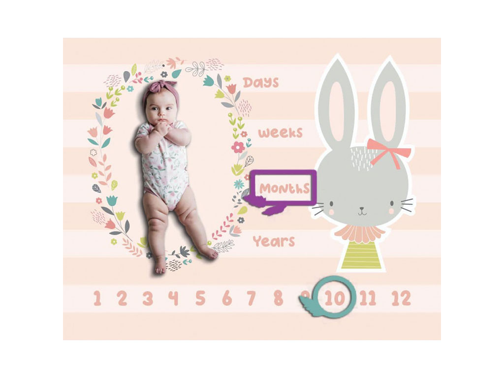 پارچه ماهگرد، زیرانداز تعویض و تشک بازی نوزادی (سه در یک)