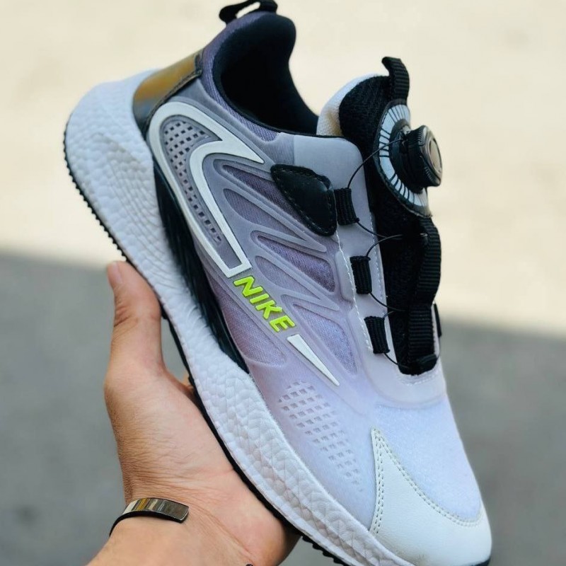 افر ویژه کفش دیسکی مردانه مدل نایک  باقیمت استثنایی و به صرفه رنگ سفید مشکی طوسی  باارسال رایگان