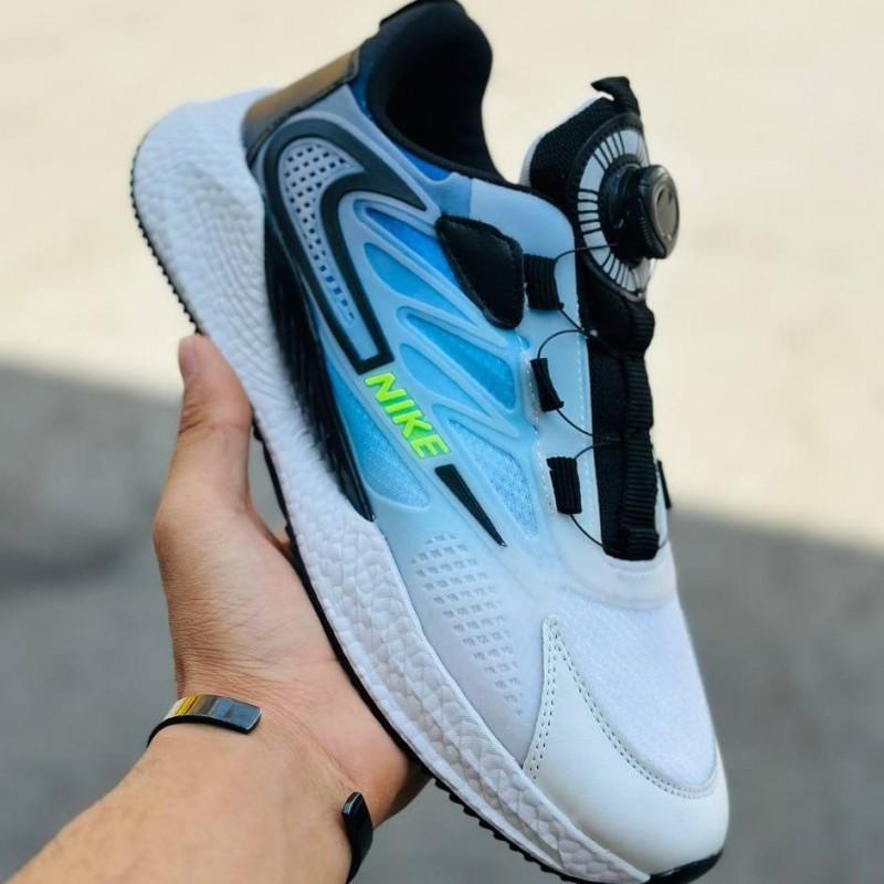 افر ویژه کفش دیسکی مردانه مدل نایک  مناسب کارهای روزمره رنگ سفید مشکی ابی باارسال رایگان