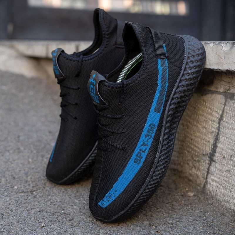 حراااج فوق العاده ست کفش اسپرت بافت مردانه و زنانه شیک و بادوام رنگ مشکی  ابی باارسال رایگان