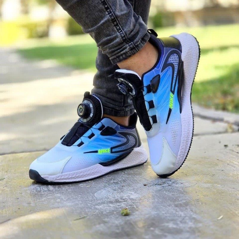 فروش جذاب کفش دیسکی مردانه مدل نایک بسیار شیک و ارزان رنگ سفید مشکی ابی  باارسال رایگان