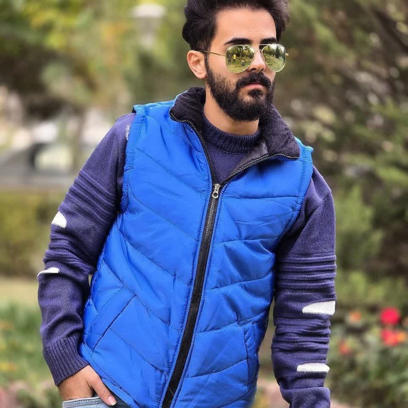 آفر ویژه پافر مردانه پسرانه باکیفیت عالی و فوق العاده زیبا رنگ ابی باارسال رایگان