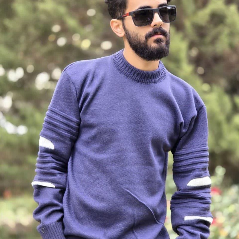 حراااج  بینظیر بافت مردانه تن خور عالی  شیک و پرفروش رنگ سرمه ای  باارسال رایگان