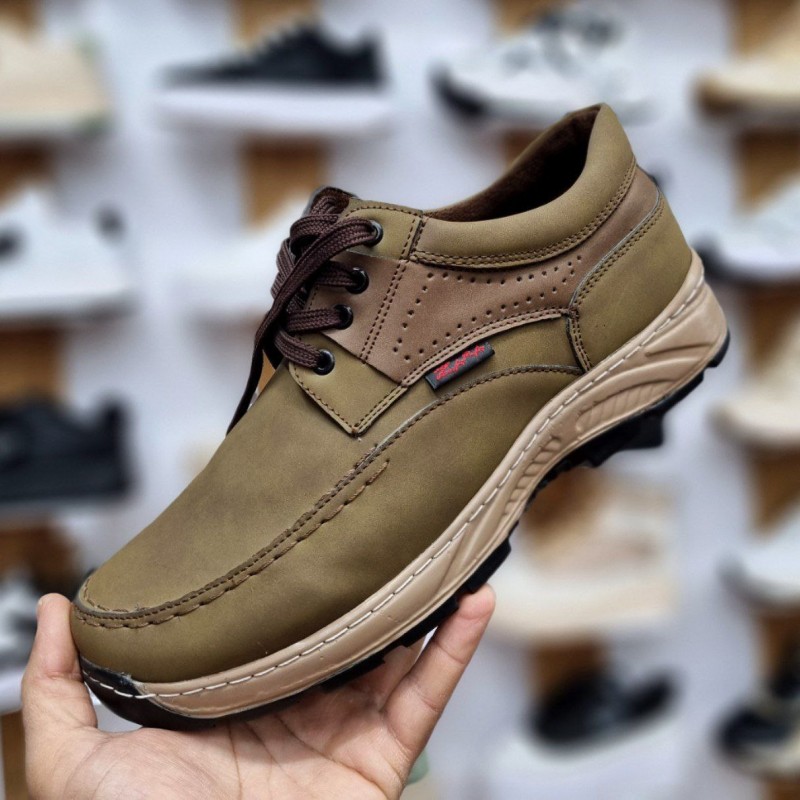 فروش ویژه روز مرد کفش طبی مجلسی اسپورت اداری مردانه رنگ زیتونی کیفیت عالی با ارسال رایگان