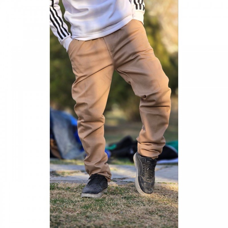 حراااج ویژه شلوار کتان مردانه جنس فوق العاده رنگ کرمی باارسال رایگان