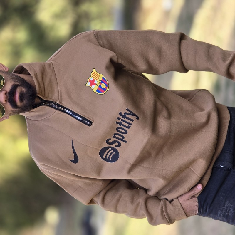 آفر ویژه دورس نیم زیپ مردانه 3 نخ پسرانه بسیار جذاب و شیک رنگ قهوه ای باارسال رایگان