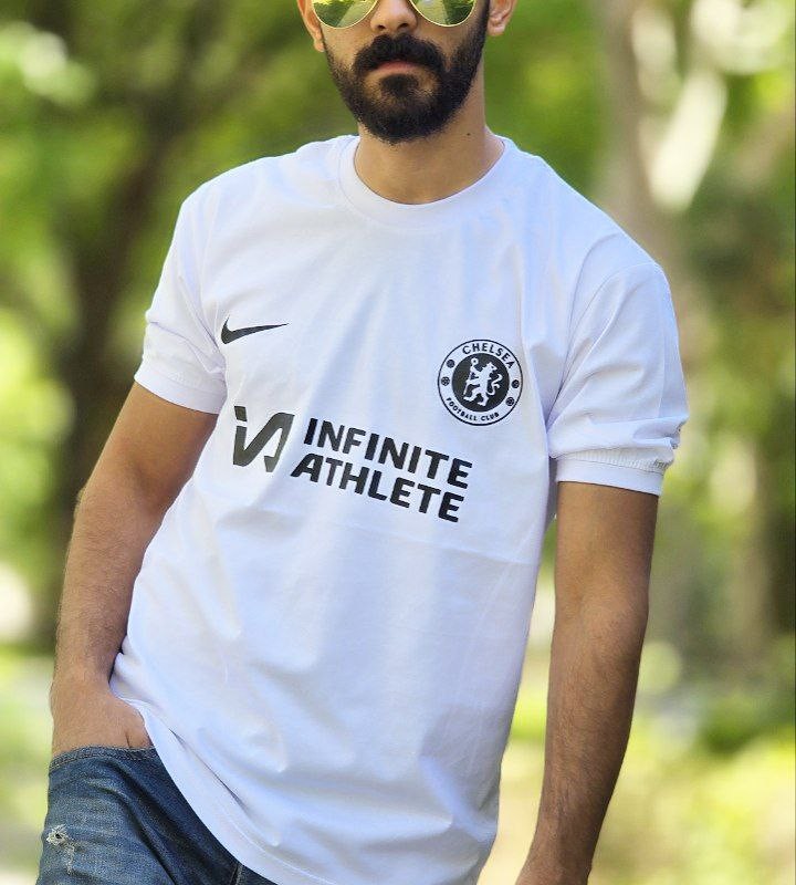 فروش واقعی تیشرت مردانه پسرانه طرح اینفینیتی زیبا و خاص رنگ سفید  باارسال رایگان